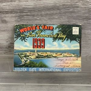 1938 World's Fair on San Francisco Bay Golden Gate Exposition Foldout Cards